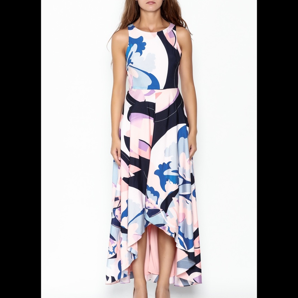 Nicole Miller high/low maxi dress